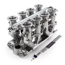 Load image into Gallery viewer, Chevy SBC 350 Downdraft EFI Stack Intake Manifold System Complete Polished