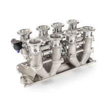 Load image into Gallery viewer, Chevy SBC 350 Downdraft EFI Stack Intake Manifold System Complete Satin