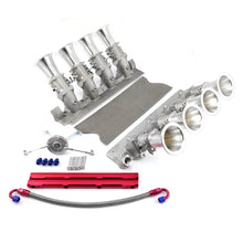 Load image into Gallery viewer, Ford 302 351C Cleveland Downdraft EFI Stack Intake Manifold System Satin