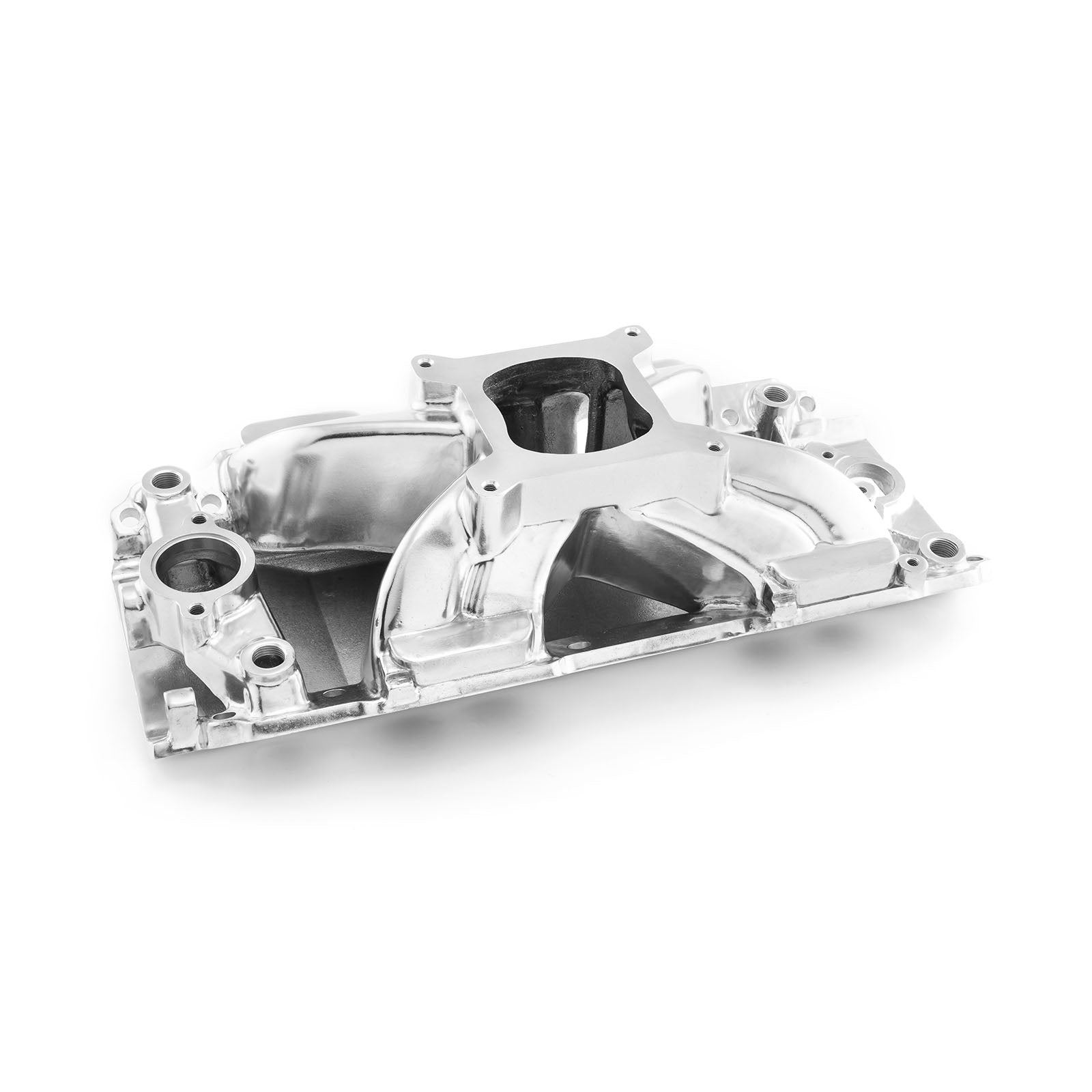 Chevy BBC 454 Shootout Oval Port High Rise Intake Manifold Polished