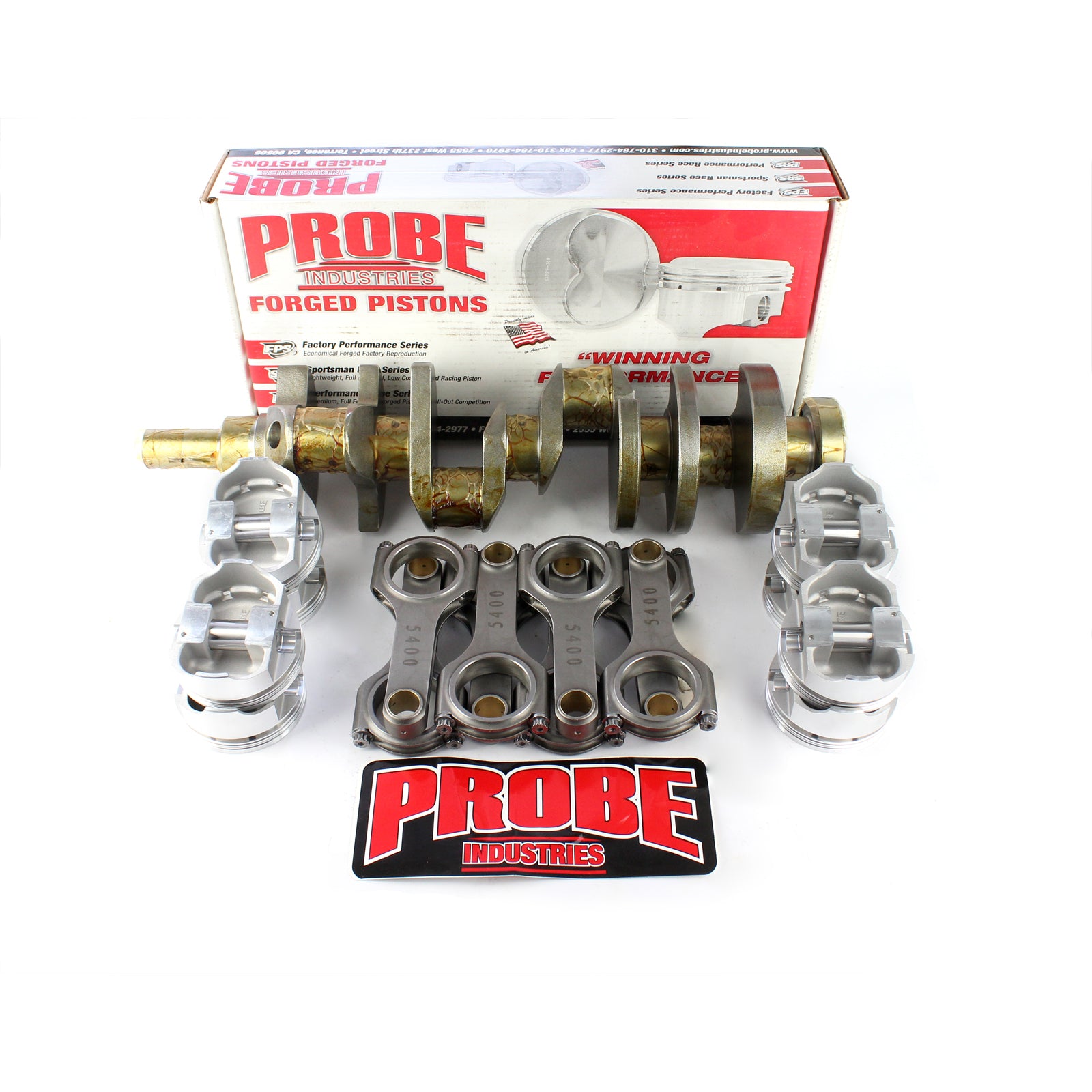 Ford SB 289 302 Windsor 347 ci Stroker Kit w/ Probe Pistons +40