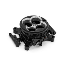 Load image into Gallery viewer, 1200 Cfm 4 Barrel 4150 Billet CNC Machined Throttle Body &amp; Fuel Rails - Black
