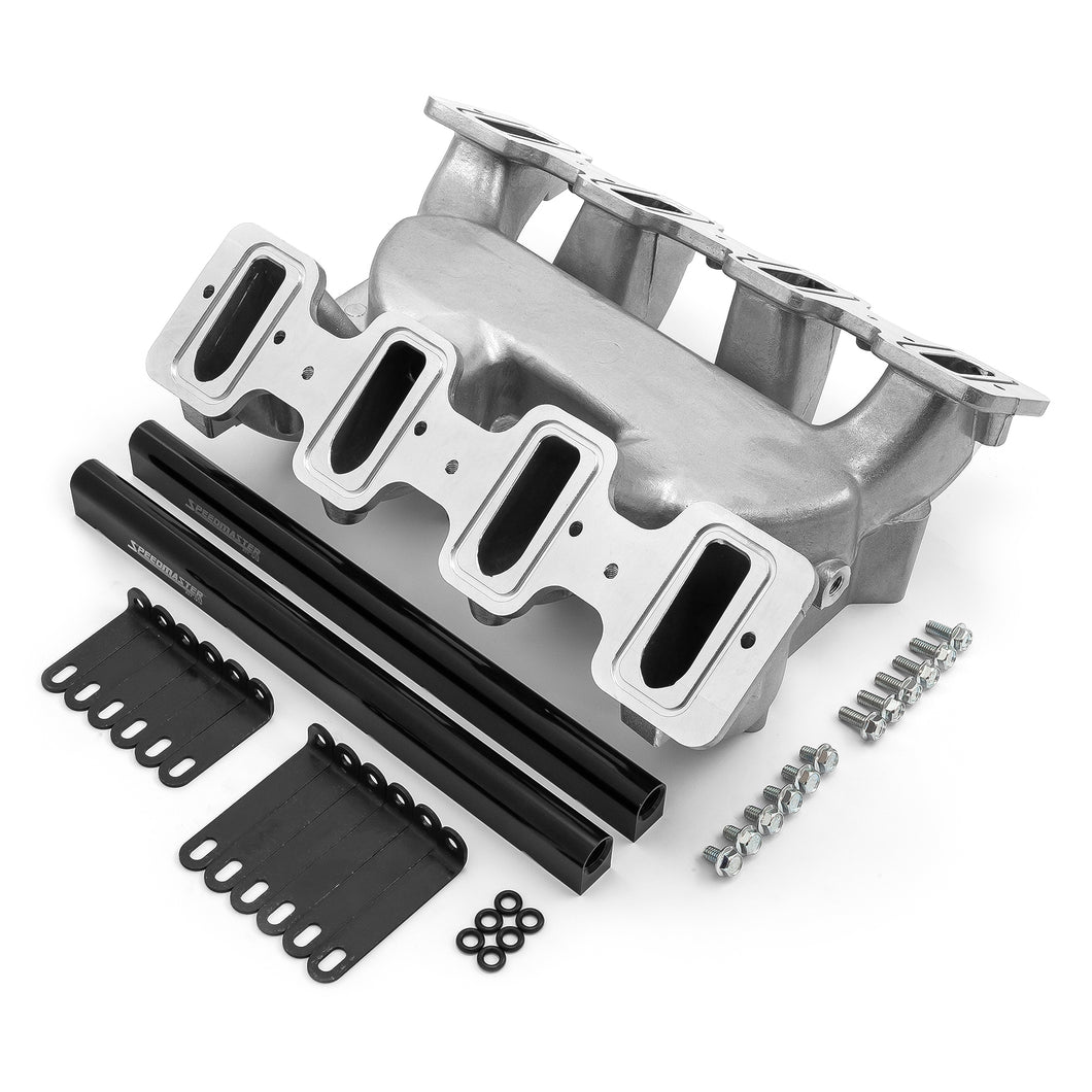 Chevy GM LS1 LS2 2x4-Barrel Dual Plane Fuel Injected Intake Manifold Polished