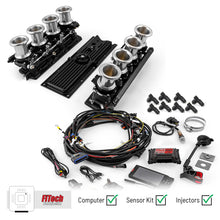 Load image into Gallery viewer, Chevy GM LS1 Downdraft + FiTech Ultra EFI Fuel Injection System [Black]

