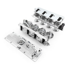 Load image into Gallery viewer, Chevy GM LS3 Downdraft EFI Stack Intake Manifold System Complete Polished
