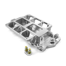 Load image into Gallery viewer, Chevy SBC 350 6-71 8-71 Supercharger Aluminum Intake Manifold Machined Polished
