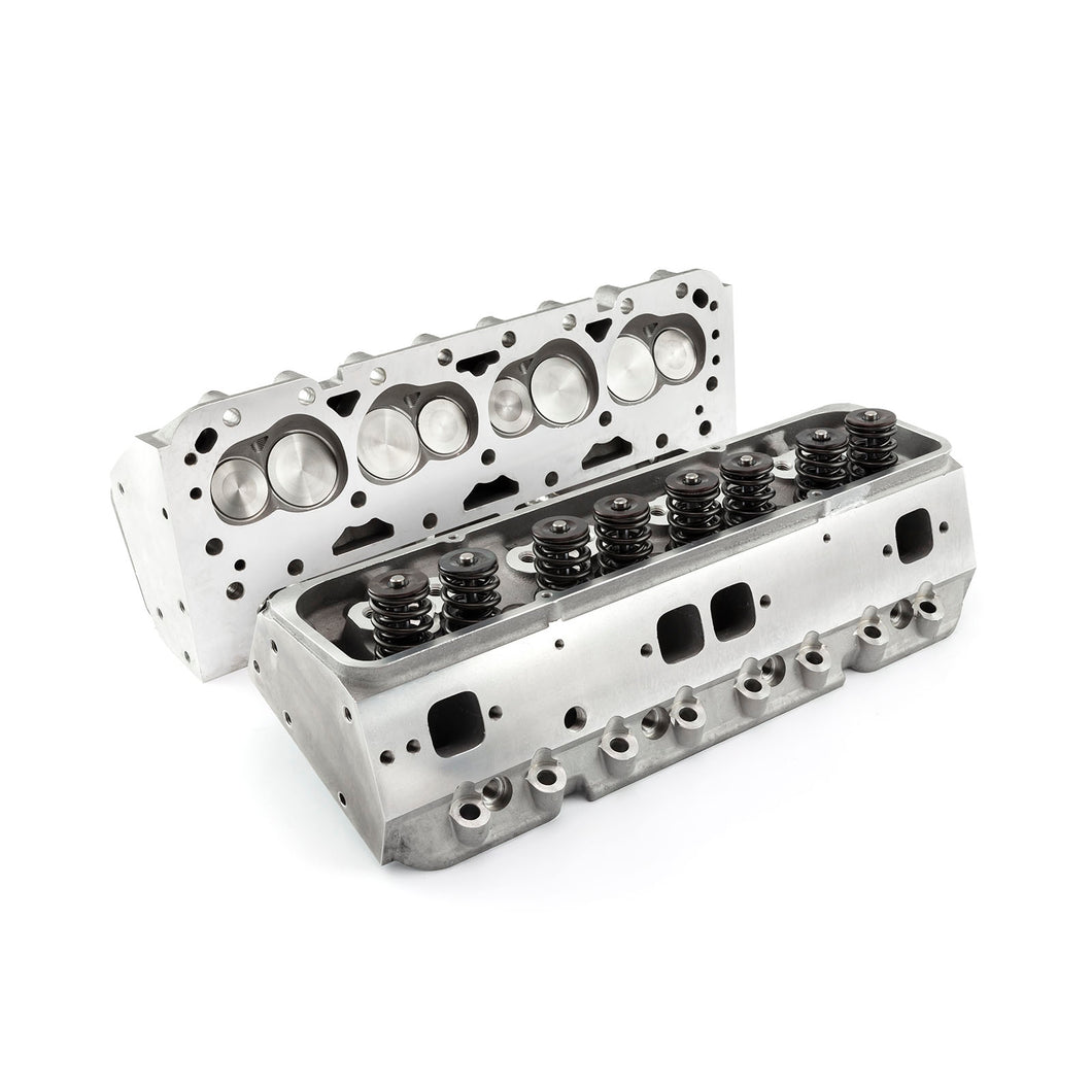 Complete Aluminum Cylinder Heads SBC Chevy 350 190cc 64cc 2.02/1.60 - Straight