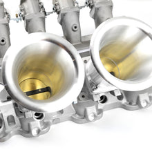 Load image into Gallery viewer, Ford 302 351C Cleveland Downdraft EFI Stack Intake Manifold System Satin
