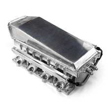 Load image into Gallery viewer, Ford 5.0L Coyote 2pc Fabricated Low Ram Air 98mm 4 Bolt EFI Intake Manifold Polished

