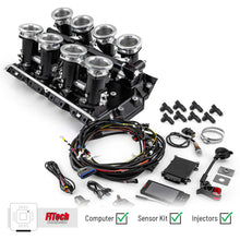 Load image into Gallery viewer, Ford FE 390 427 428 Downdraft + FiTech Ultra EFI Fuel Injection System [Black]

