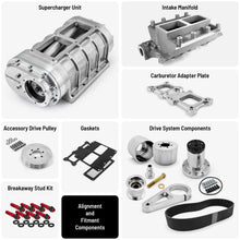 Load image into Gallery viewer, Ford SB 289 302 Windsor Complete 6-71 Roots Supercharger Blower Kit [2V]
