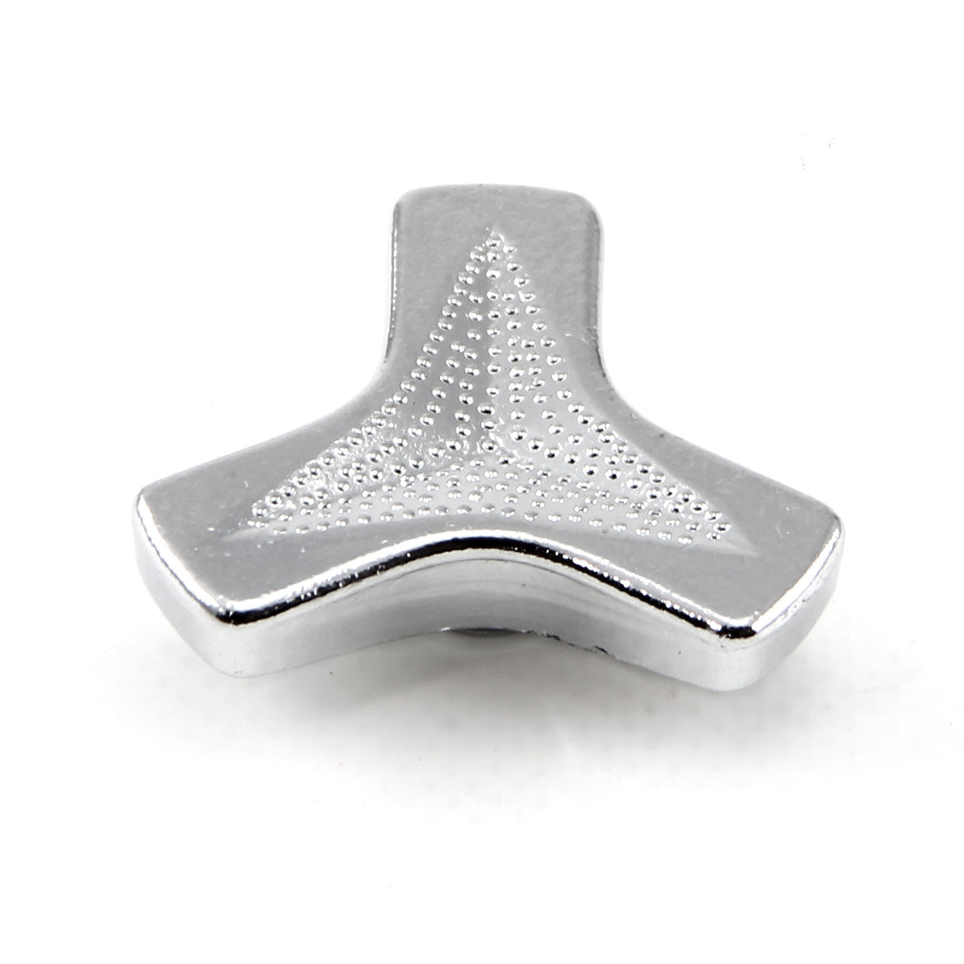 Air Cleaner Nut 1/4-20 Chrome Tri-Bar Style