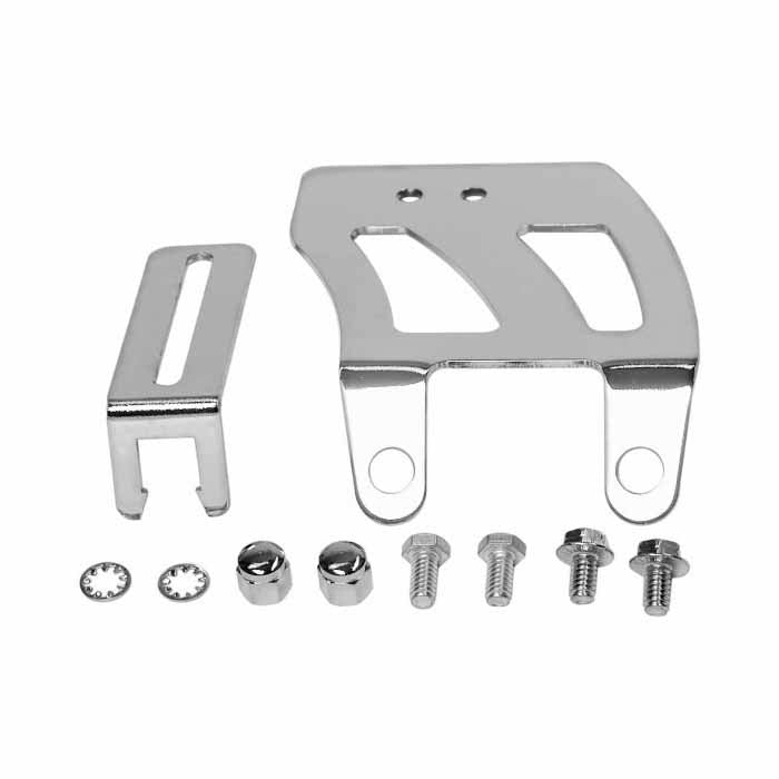 Chevy SBC 350 Chrome Carburetor Throttle Cable Bracket