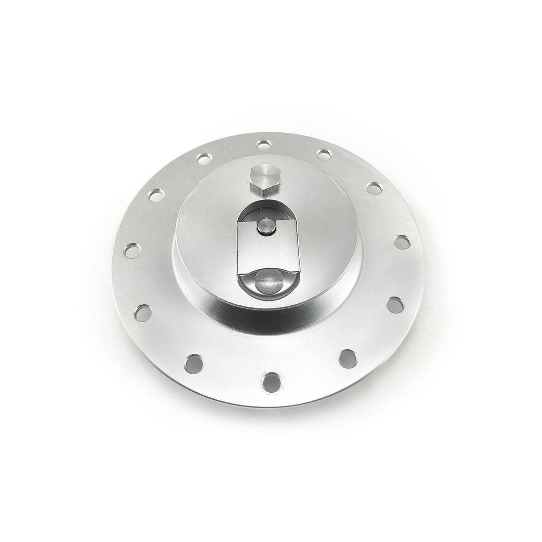 Billet Aluminum Fuel Cell Tank Flush Mount 12 Bolt Filler Cap
