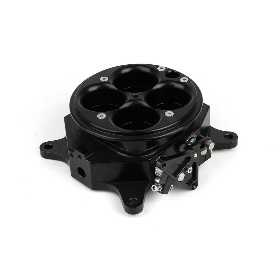 1200 Cfm 4 Barrel 4150 Billet Throttle Body - Black