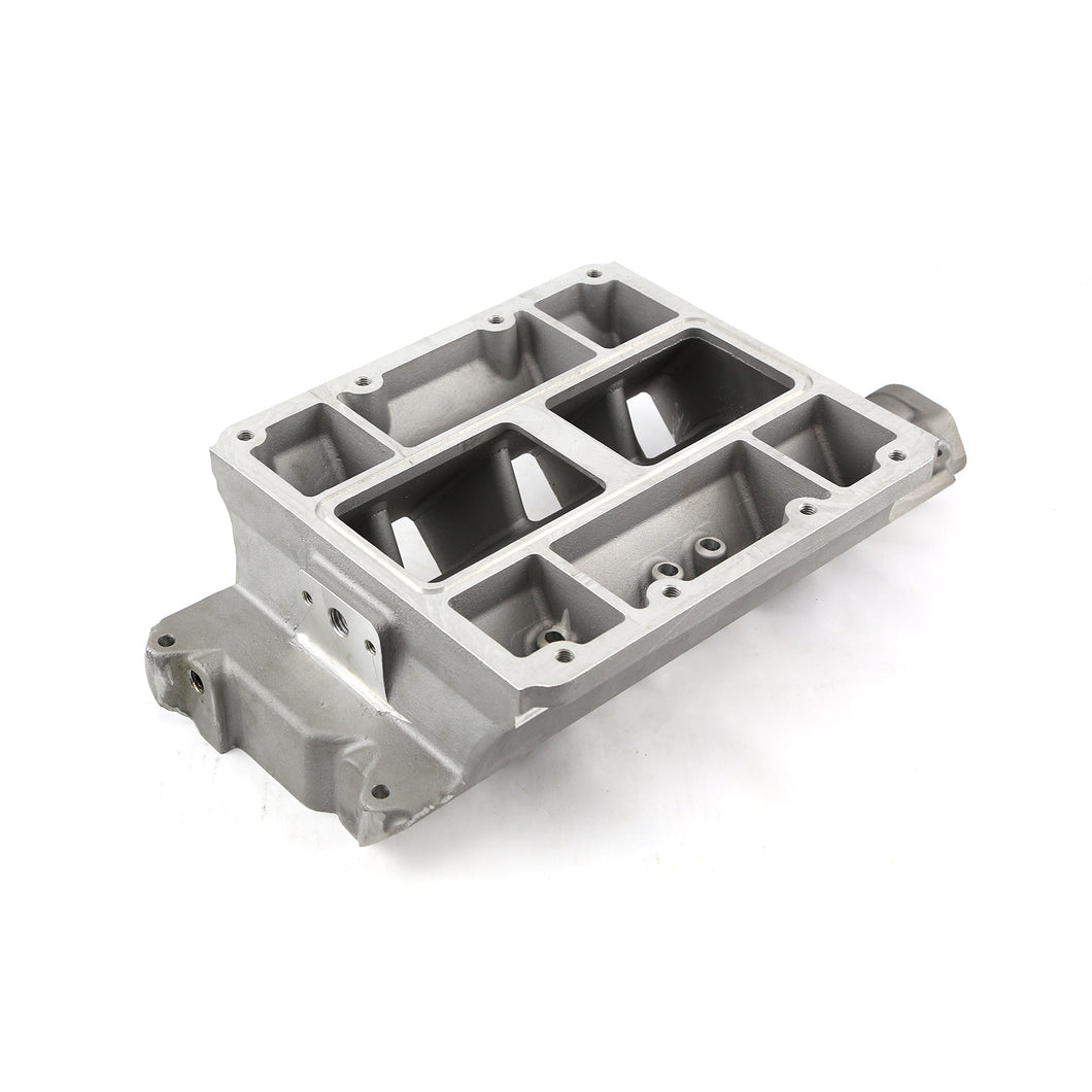 Ford SB 351W Windsor 6-71 8-71 Supercharger Aluminum Intake Manifold [Satin]