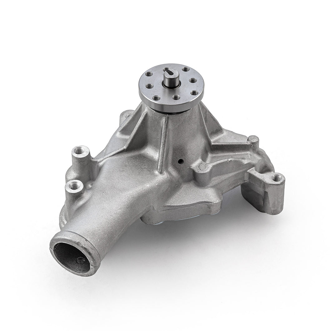 Chevy SBC 350 High Volume Aluminum Long Water Pump [Satin]