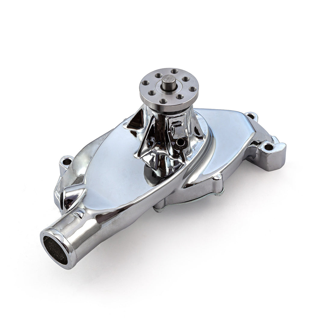Chevy BBC 454 High Volume Aluminum Short Water Pump Chrome