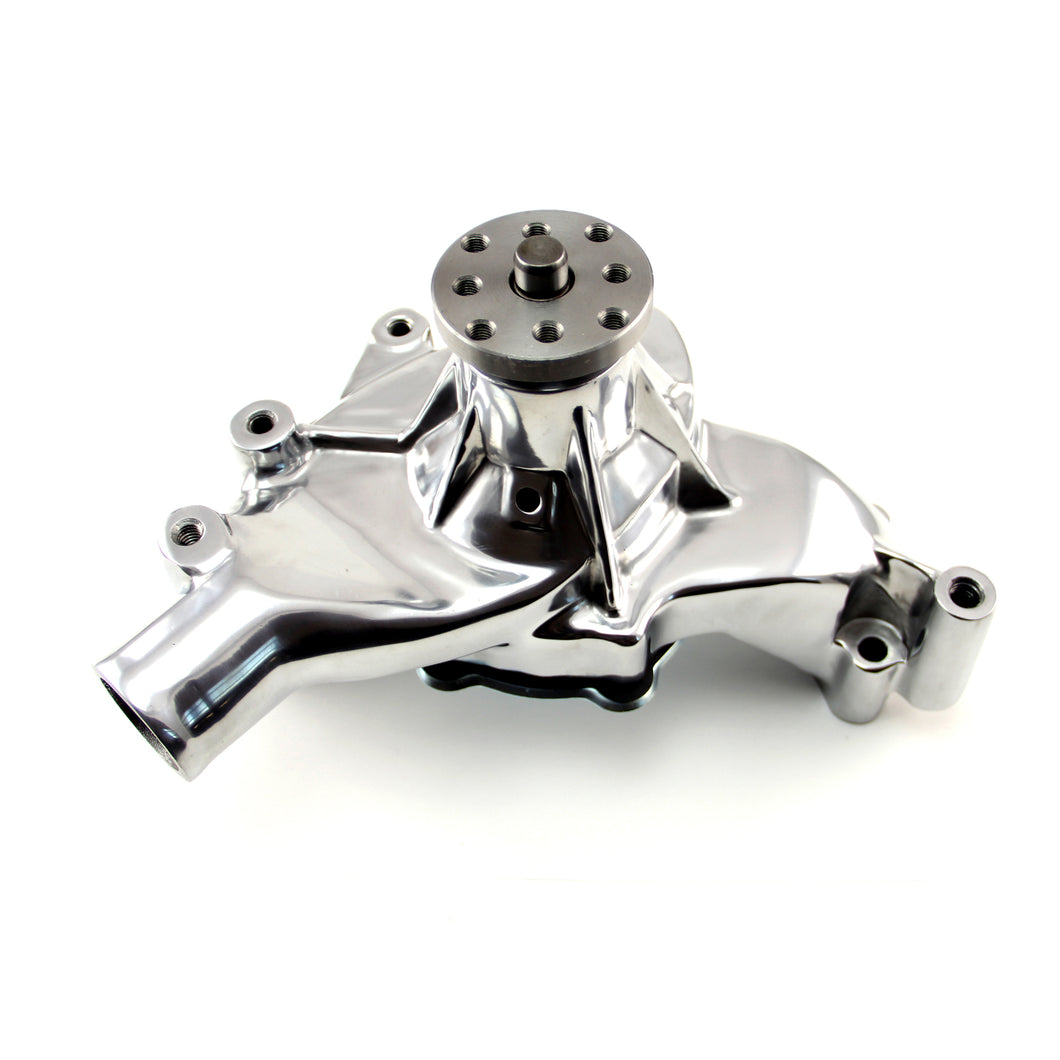 Chevy BBC 454 High Volume Aluminum Long Water Pump Polished