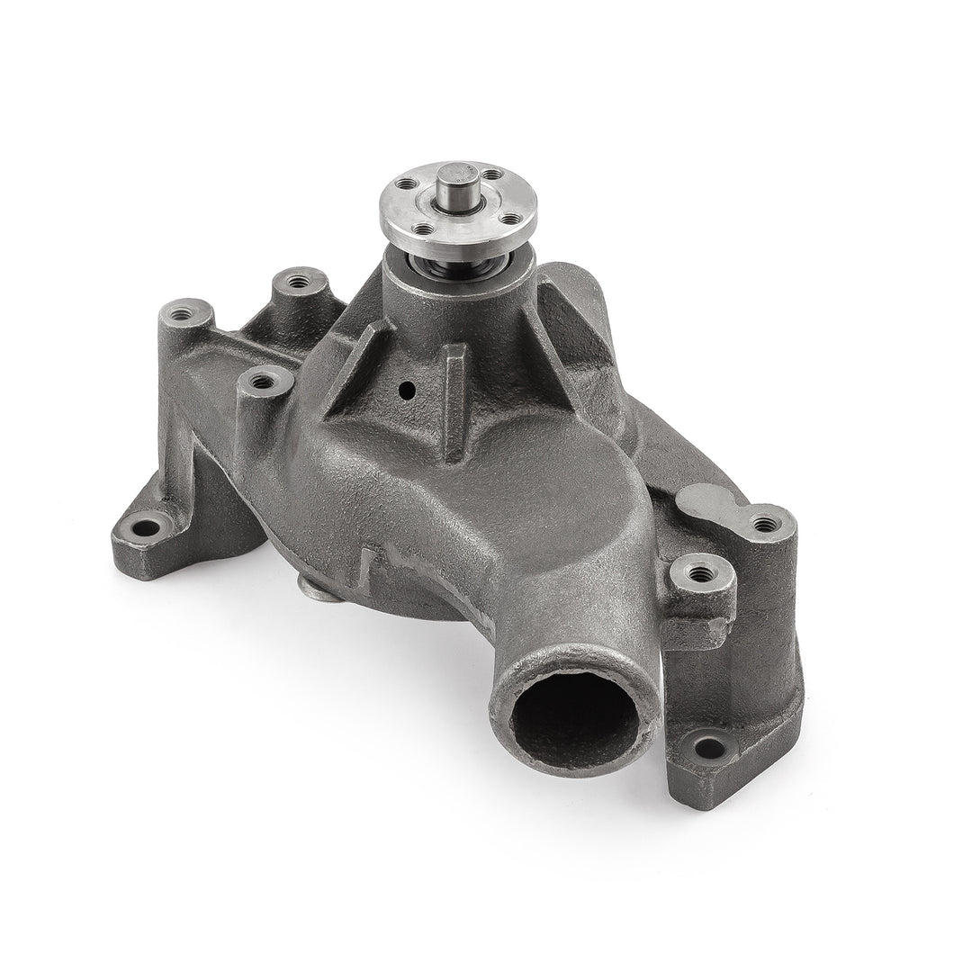 Chevy SBC 350 High Volume Cast Iron Long Water Pump Satin