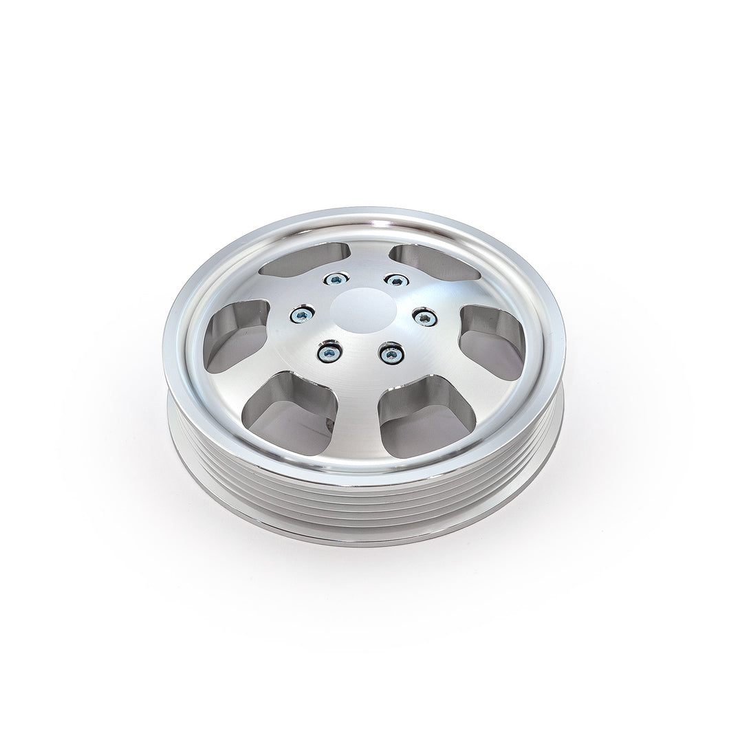 Chevy GM Type 2 Aluminum Serpentine Power Steering Pulley