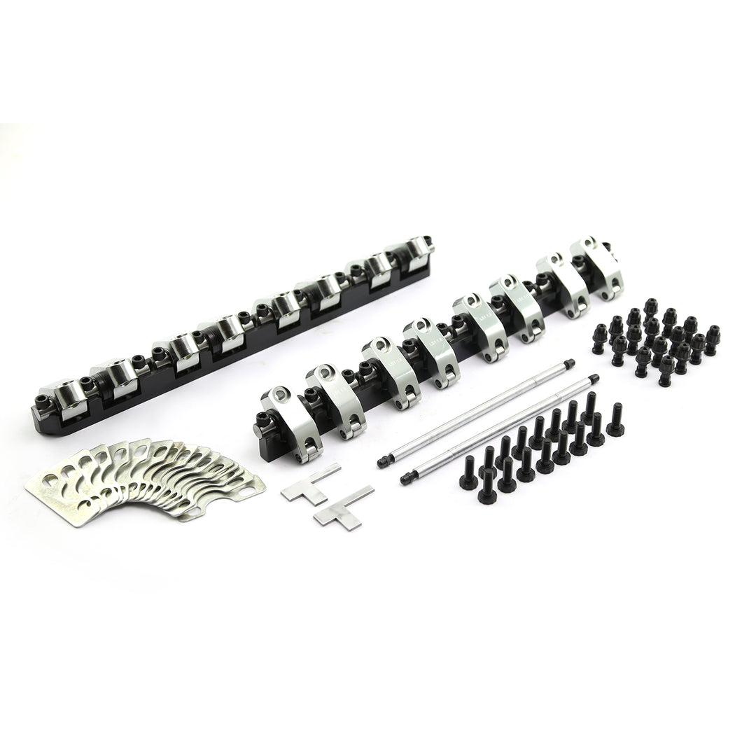 Chevy GM LS1 / LS6 1.7 Ratio Aluminum Shaft Rocker Arms Set (with Hardware)