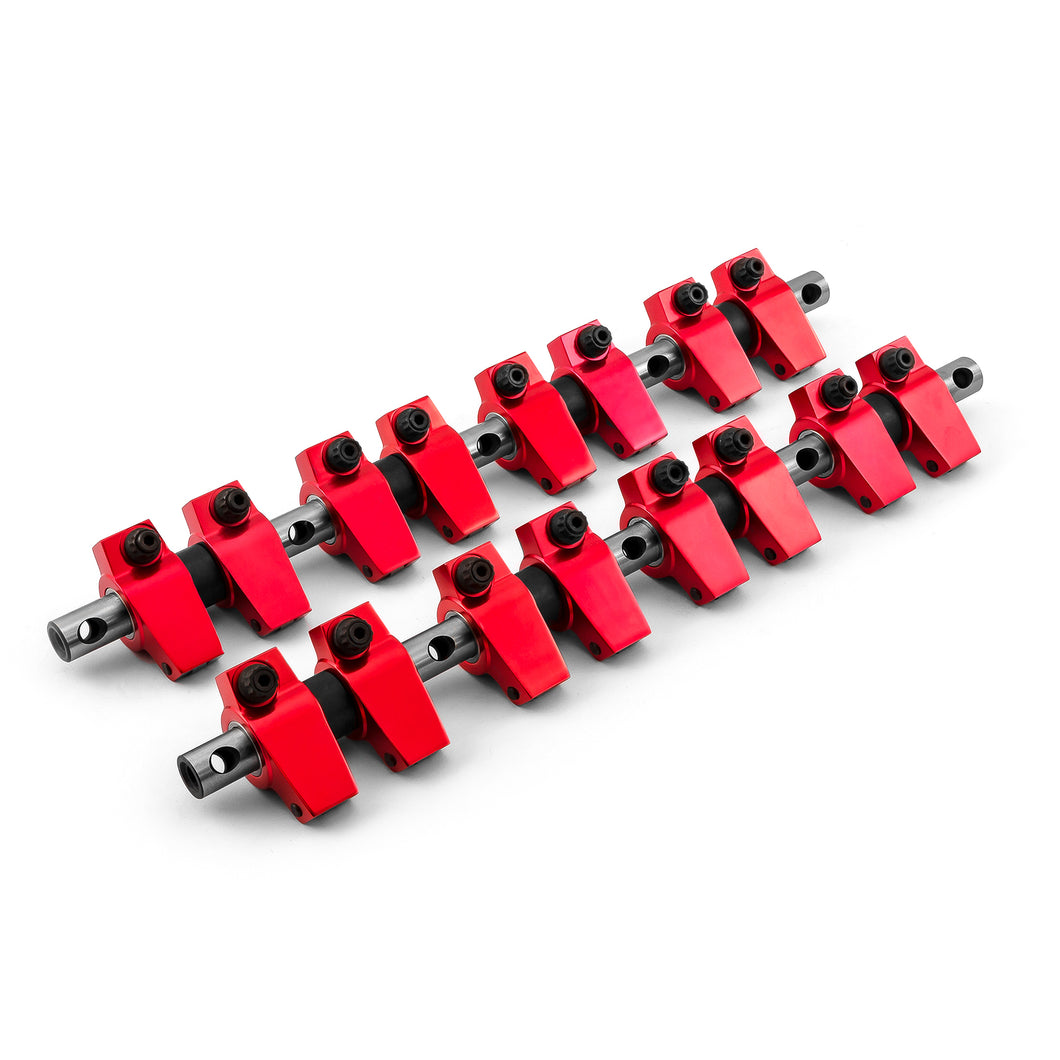Mopar Chrysler BB 383 440 1.5 Aluminum Roller Rocker Arms & Shafts (Offset .100)