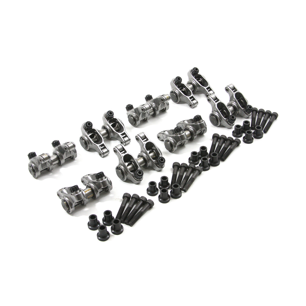 Chevy GM LS1 / LS6 1.8 Ratio Adjustable Stainless Steel Roller Rocker Arm Set