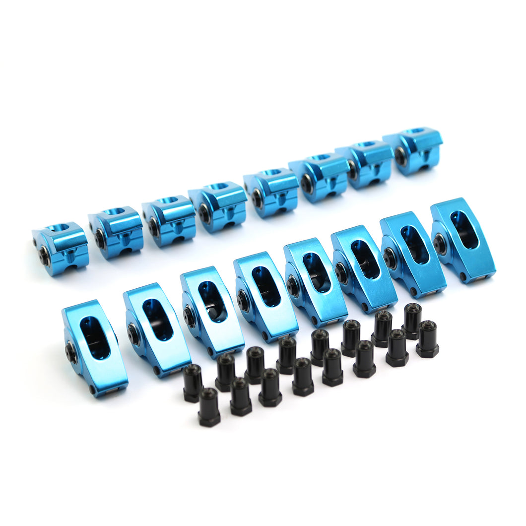 Chevy SBC 350 1.5 Ratio 7/16 Self Aligning Aluminum Roller Rocker Arm Set