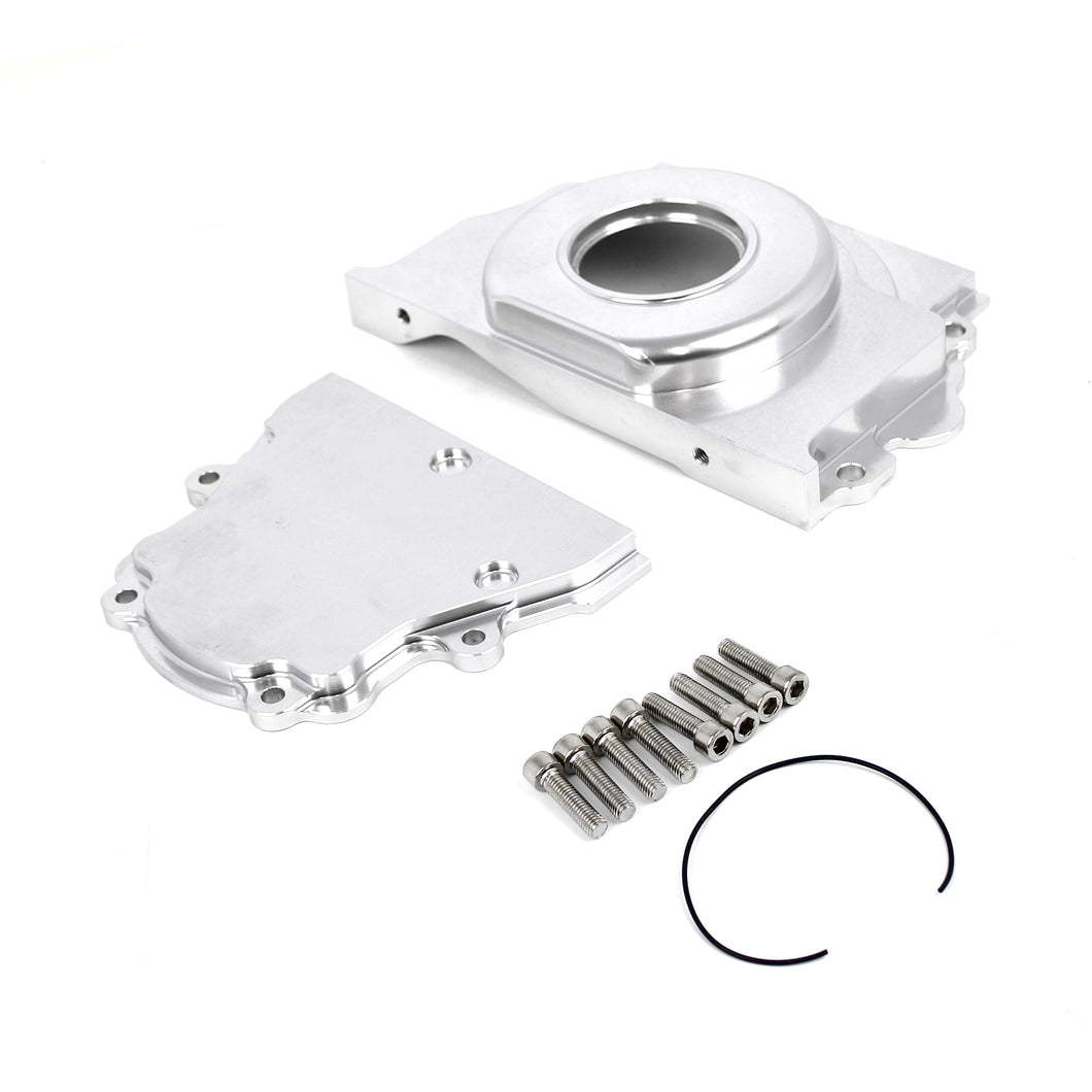 Chevy GM GEN III LS1 LS6 Billet Aluminum 2 Piece Timing Chain Cover