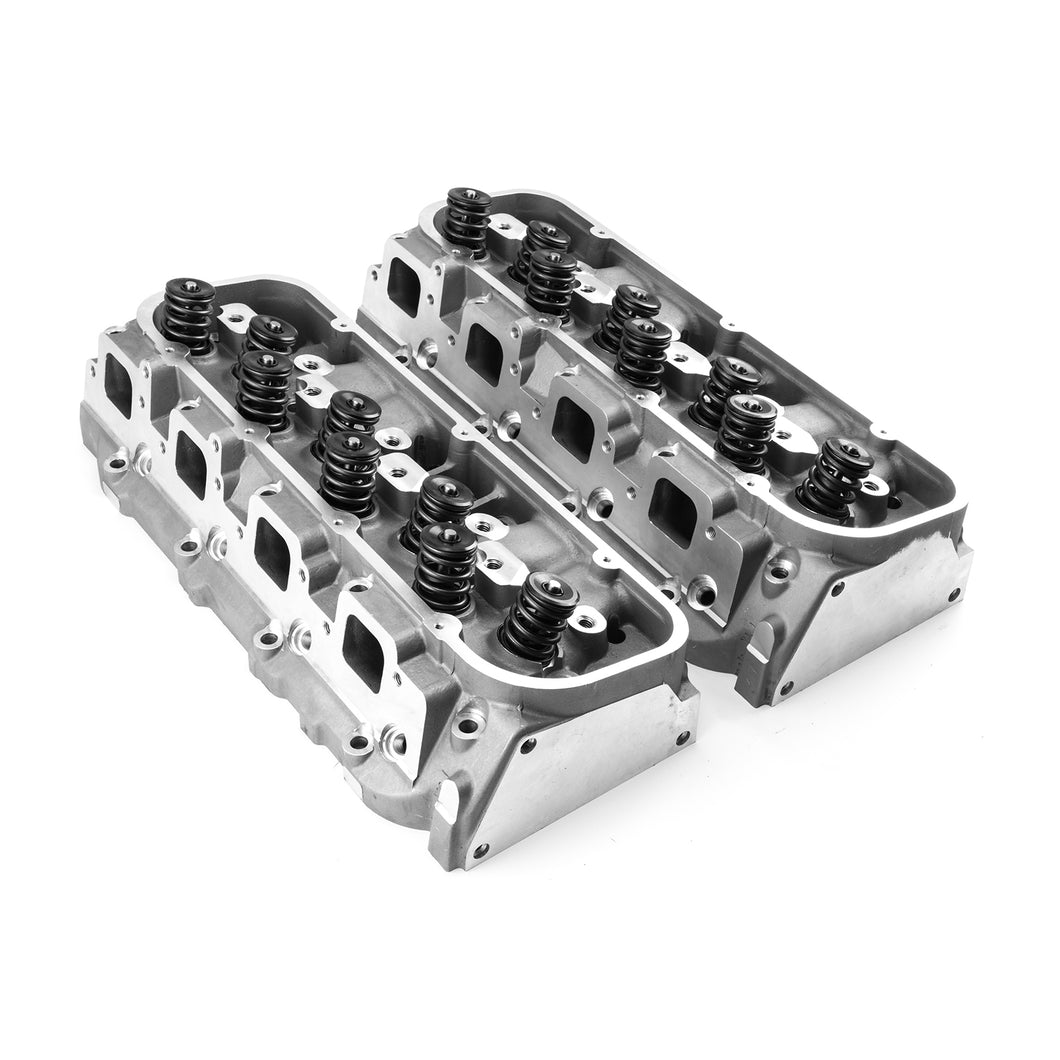 Chevy BBC 454 320cc 119cc Solid Flat Assembled Cylinder Heads