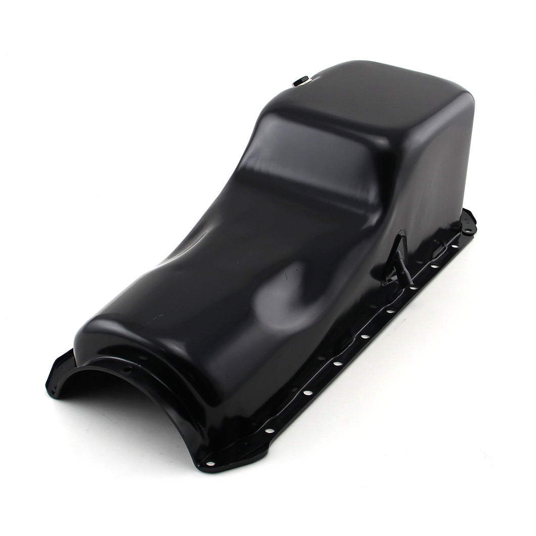 Chevy BBC 454 Gen 4 Rear Sump 2Pc Rms Black Oil Pan