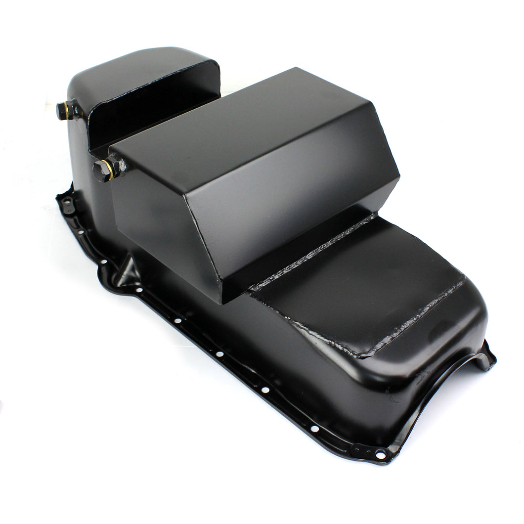 Chevy SBC 350 2Pcs Rms 1955-79 P/Side 7Qt Fabricated Oil Pan [Holden HK HT HG]