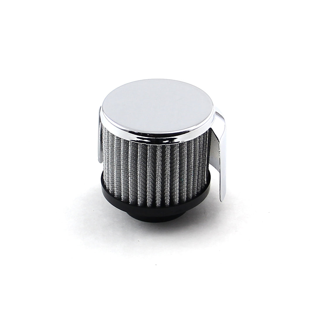 Chrome Valve Cover Filter Breather - w/Hood (1 1/2