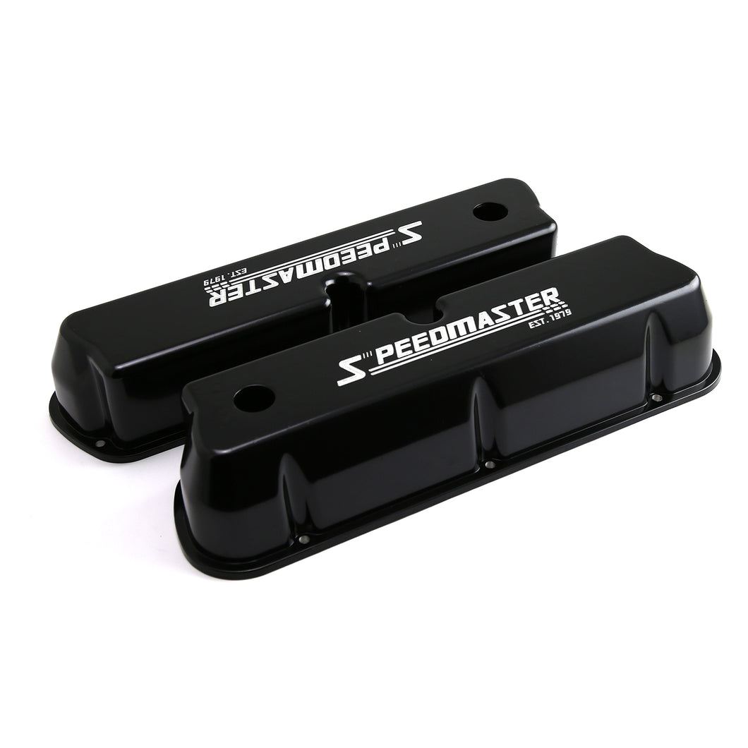 Ford SB 289 302 351 Windsor Black Aluminum Valve Covers Tall w/Hole