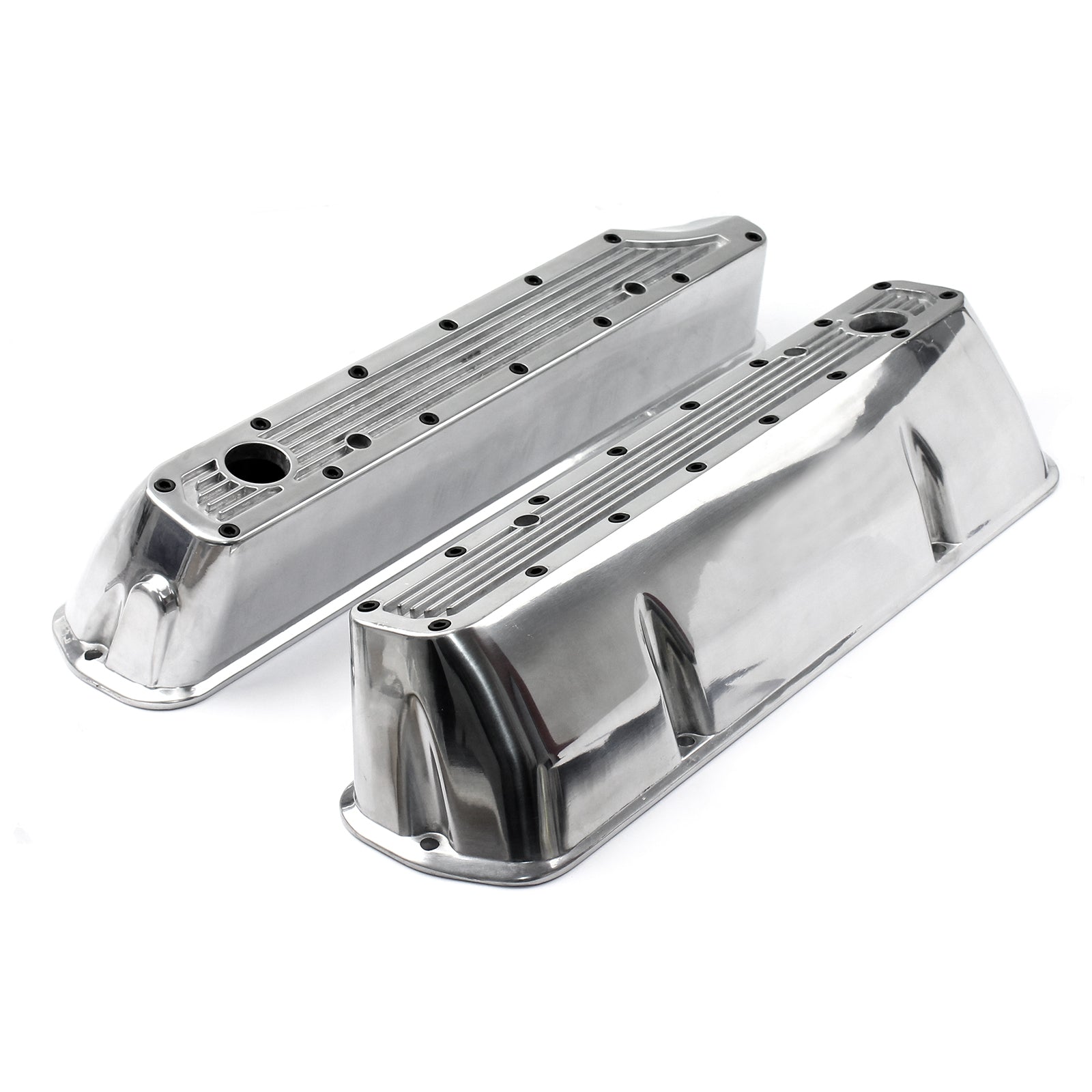 Holden 253 304 308 (Vn Head) Ribbed Aluminum Plain Valve Covers - Tall ...