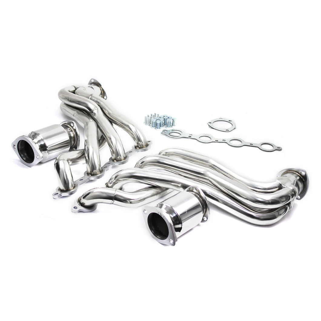 Commodore VE VF Monaro GTS & HSV V8 Stainless Steel Extractors w/ High Flow Cats