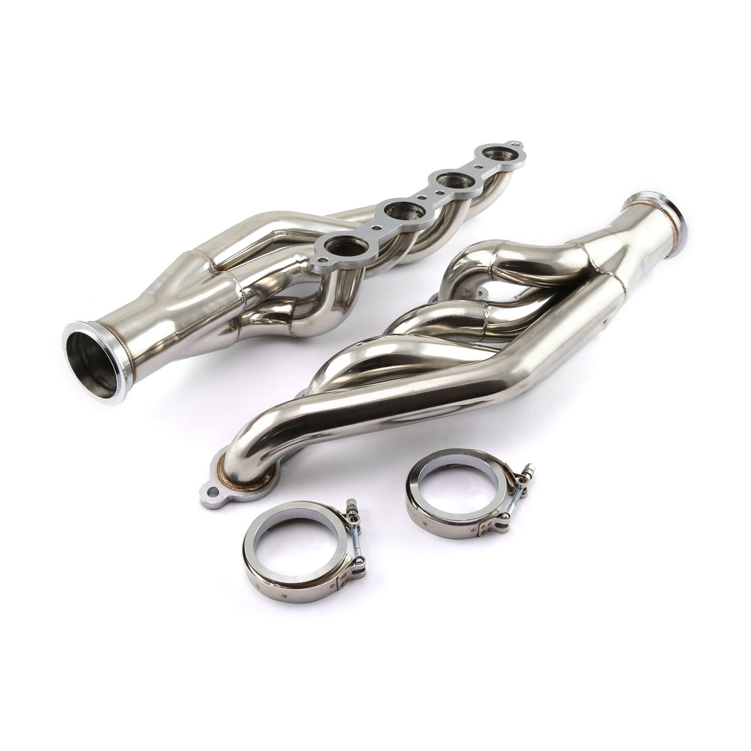 Chevy GM LS 4.8 5.3 6.0 Stainless Steel Turbo Exhaust Headers 1 3/4