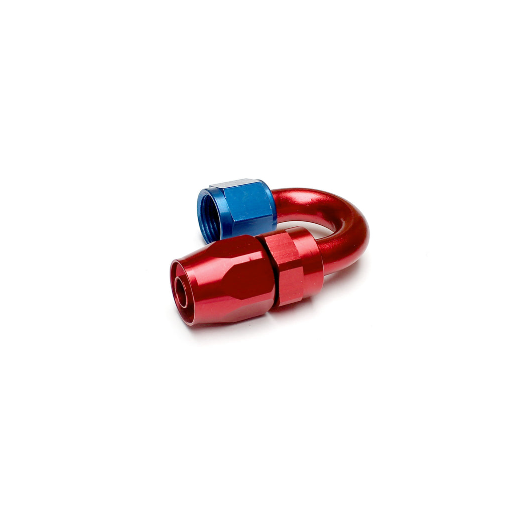 180 Degree Aluminum Swivel Braided Hose End Fitting -8 AN