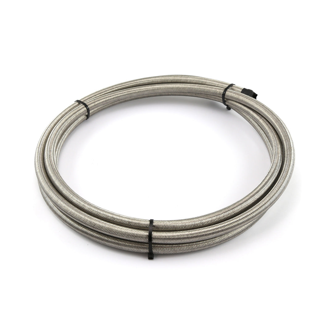 -6 AN Braided Stainless Steel Hose Line [3 ft. Length]