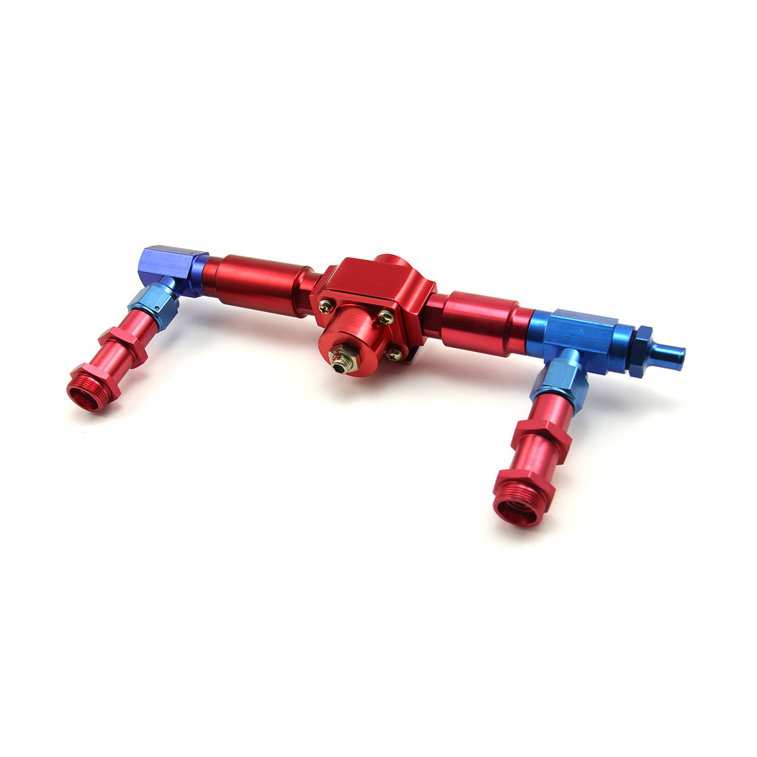 7/8-20 Aluminum Carburetor Fuel Inlet Log and Regulator (Suits: Holley)