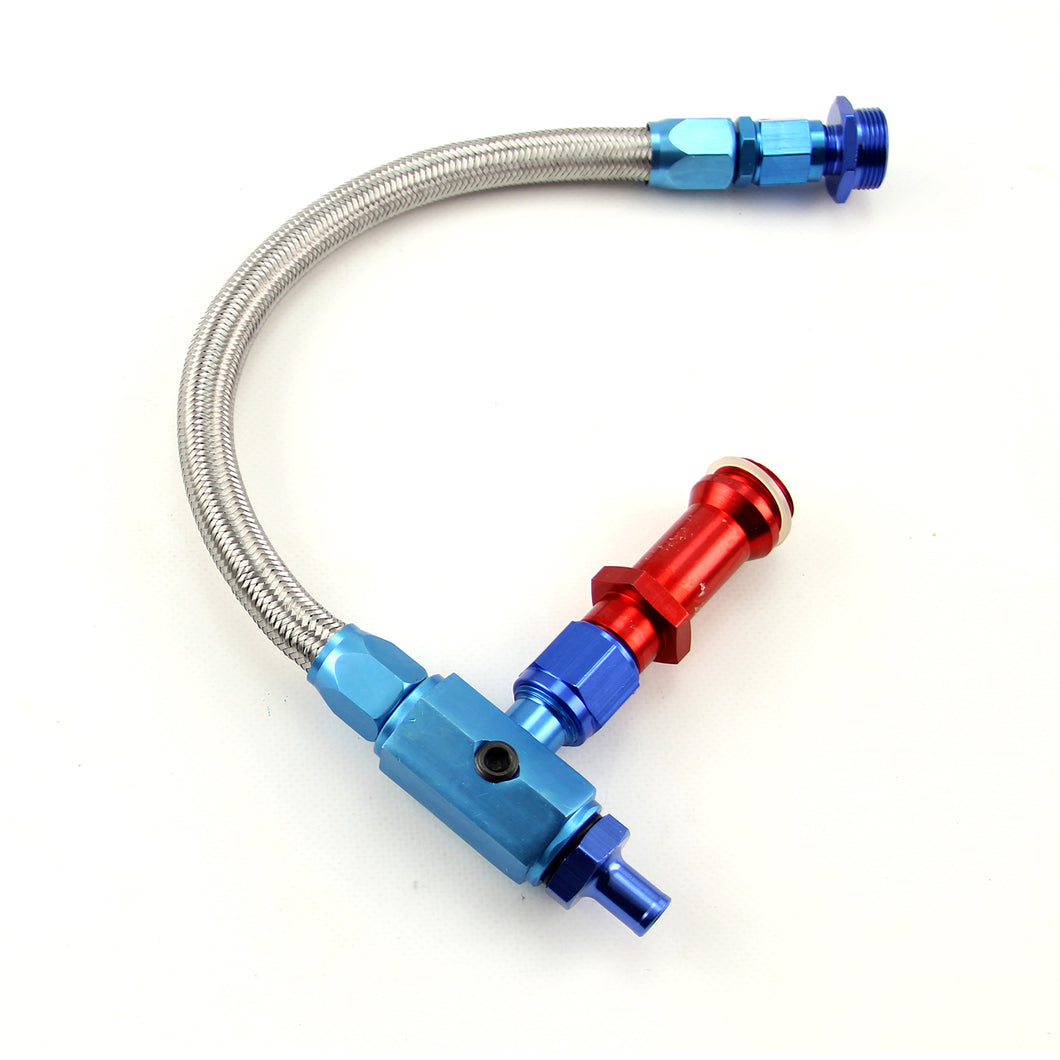 7/8-20 Braided Carburetor Fuel Inlet Line (Suits: Holley)