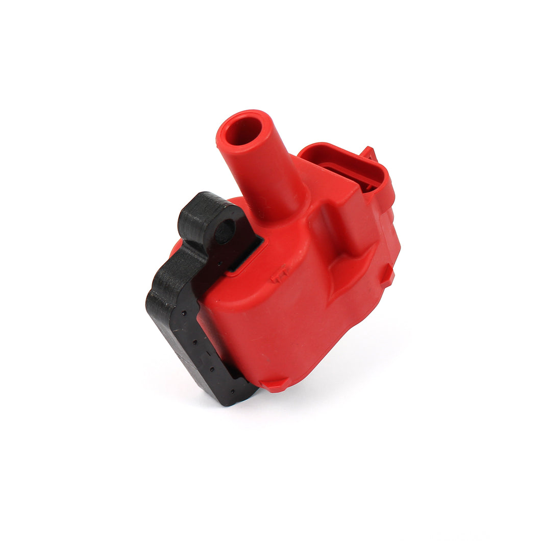 Chevy Gm LS1 LS6 12V High Output E-Poxy Ignition Coil Red [Round D580]