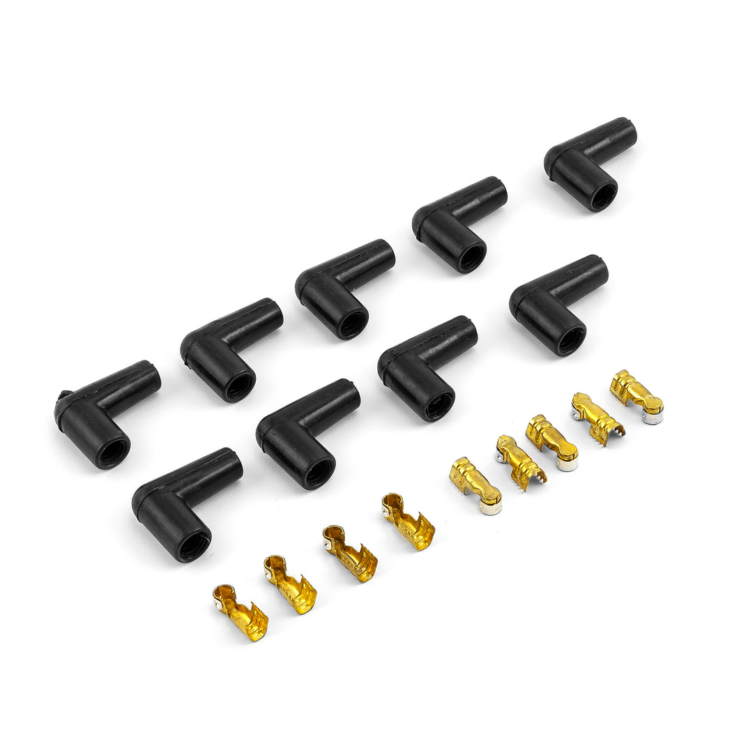 Universal Spark Plug Wire HEI 90 Degree Boot and Terminal Kit Only