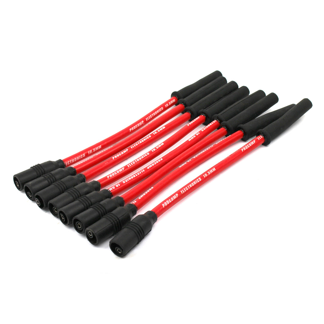 Chevy LS1 LS2 LS3 LS6 - Straight Coil On Cover - Red Spark Plug Wires