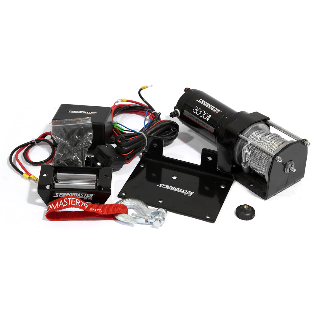 3000lbs / 1360kgs 12V Electric ATV Winch Kit w/ Remote Switch