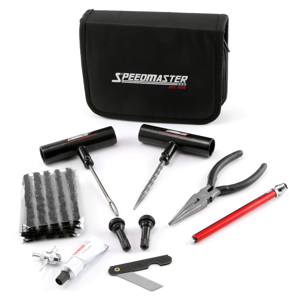 30pc Tire Puncture Repair Kit Fix Motorcycle Car Truck - Soft Case