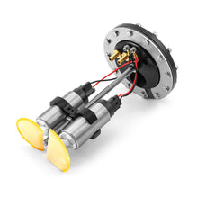 Load image into Gallery viewer, Universal Fit In-Tank Twin Brushless Electric Fuel Pump Billet Aluminum Black
