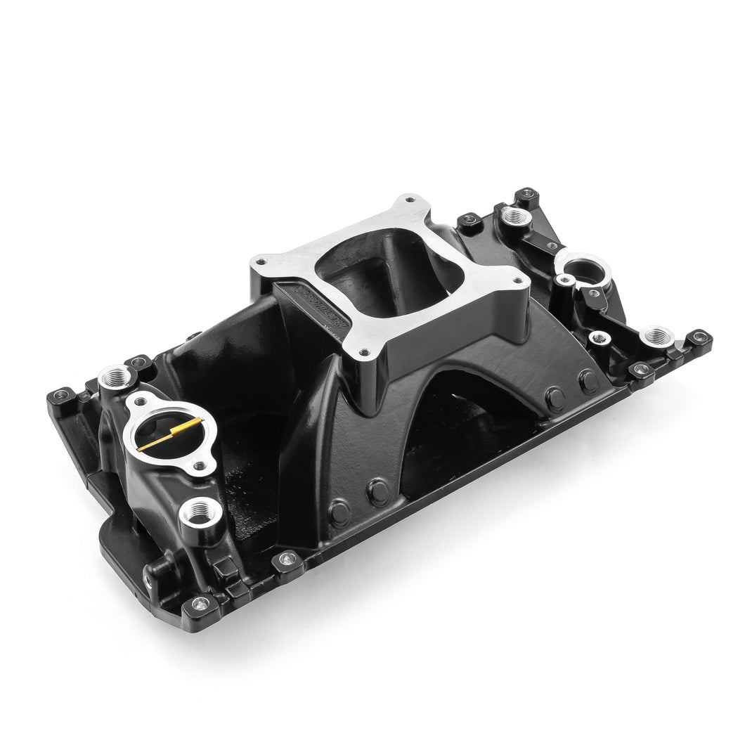 Chevy SBC 350 Vortec HiRise Intake Manifold [Black]