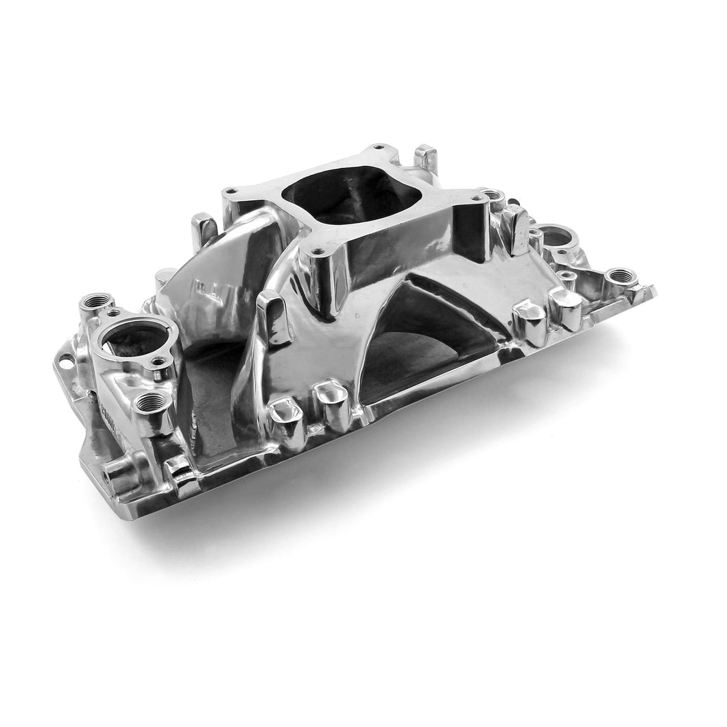 Chevy SBC 350 Shootout Pro 1957-95 High Rise Intake Manifold Polished